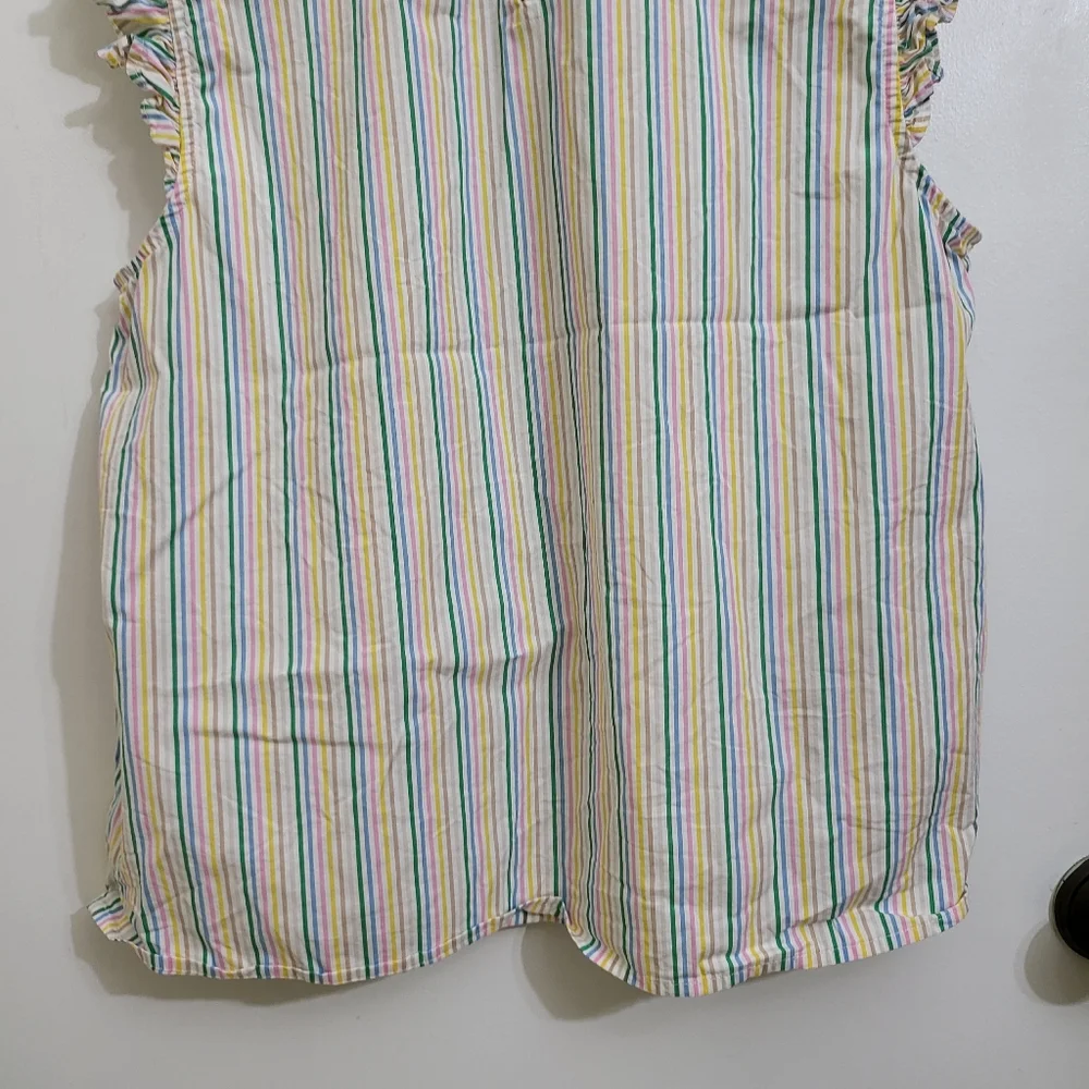 J.crew Women's Blouse Sleeveless Tops Stripes
